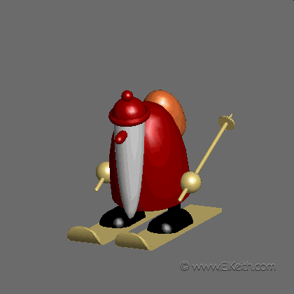 Skiing Santa (orbit)
